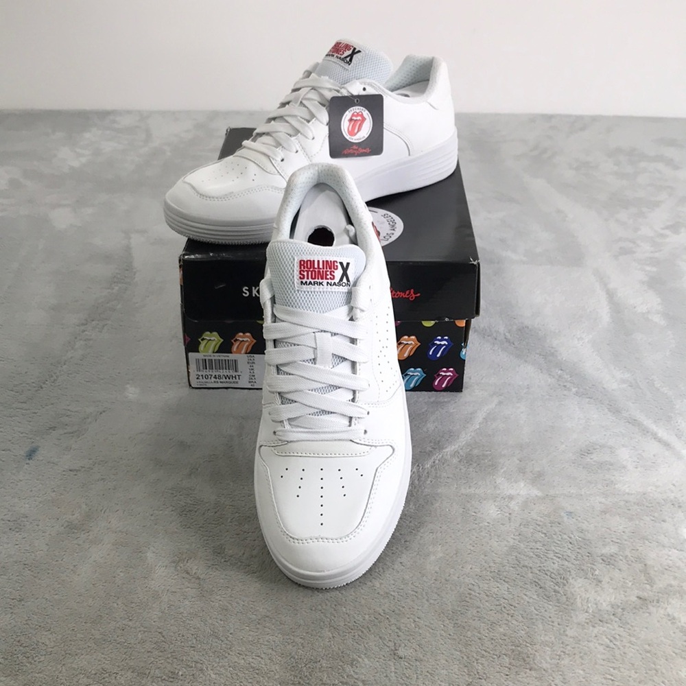 Skechers Rolling Stone Collab Men's White Sneakers Size 10.5 New